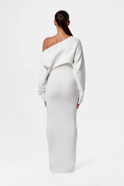 Drop-Schouder Sweater Jurk