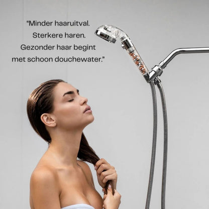 AquaPulse Ionic Pro Douchekop met Drukversterking en Minerale Filtertechnologie