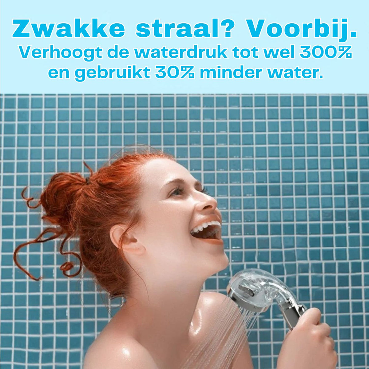 AquaPulse Ionic Pro Douchekop met Drukversterking en Minerale Filtertechnologie