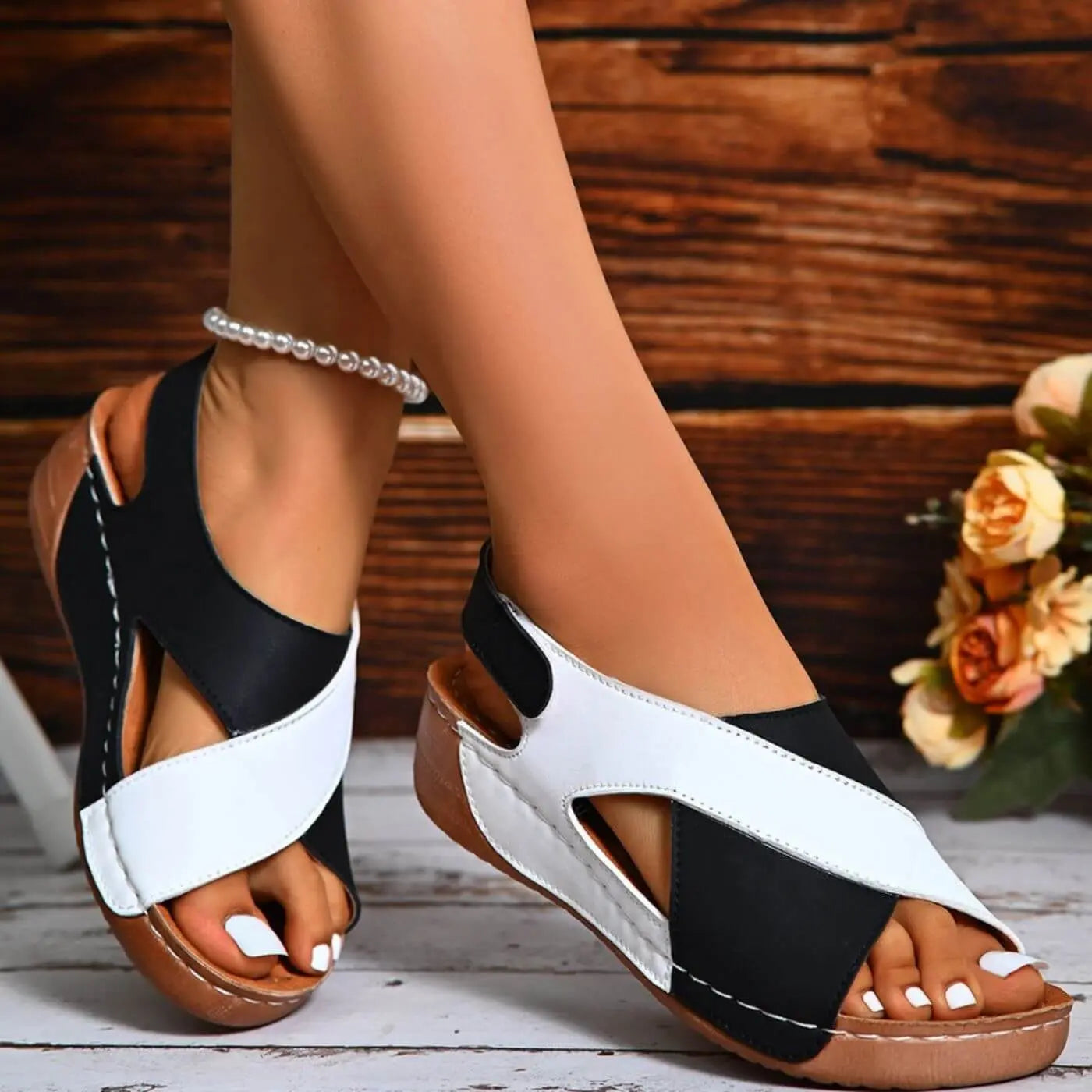 Nicole – Comfortabele sandalen met open neus