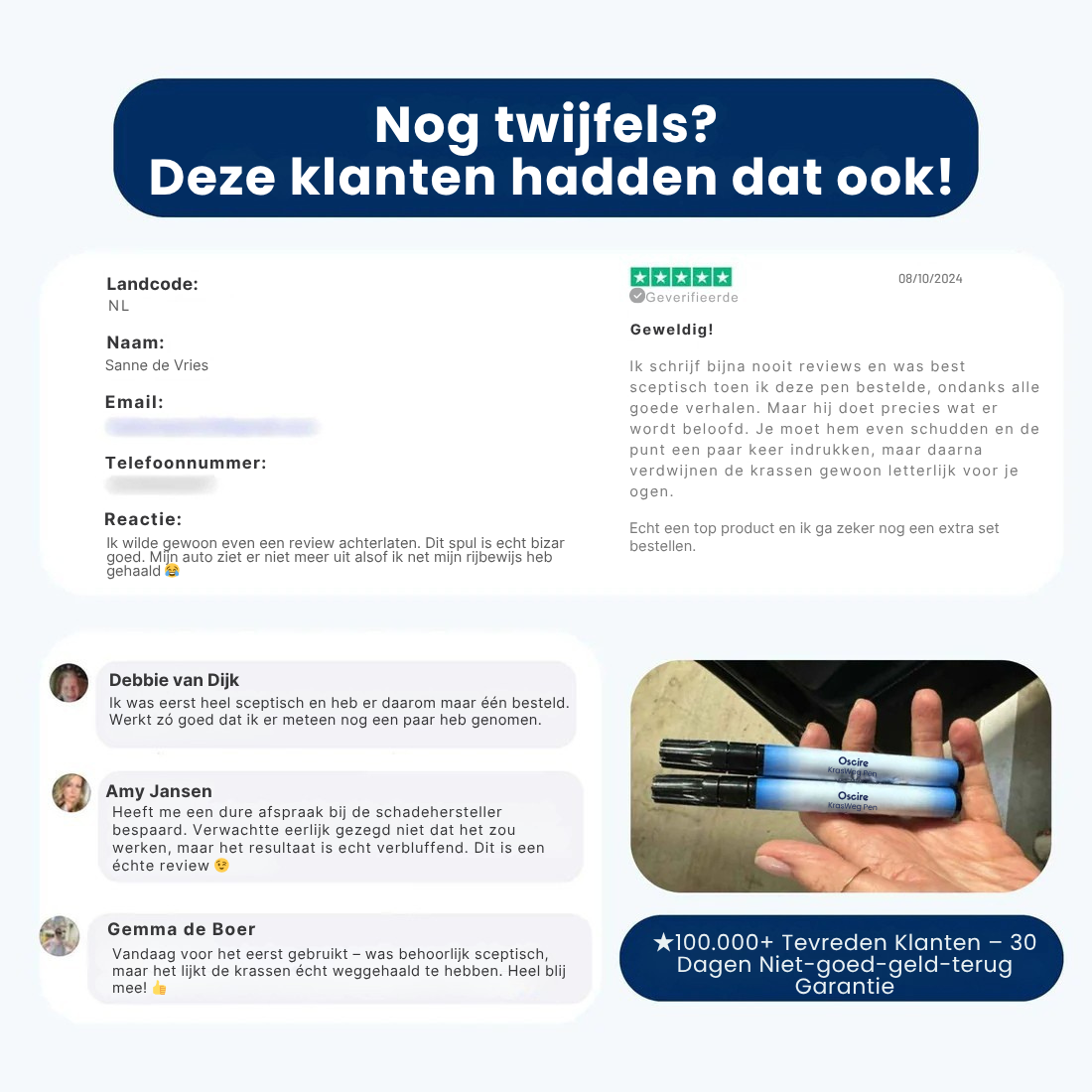 KrasWeg Pen – Autolak Herstelpen die Zichtbare Krassen in 60 Seconden Vermindert
