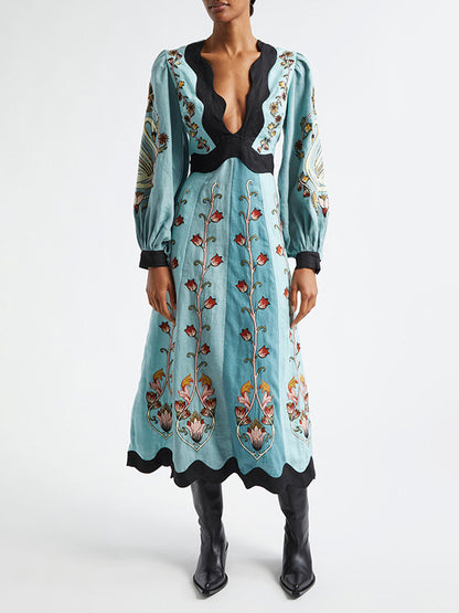 Lucia | Zachte Elegantie in Bloeiend Blauw