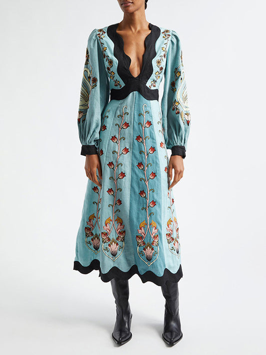 Lucia | Zachte Elegantie in Bloeiend Blauw