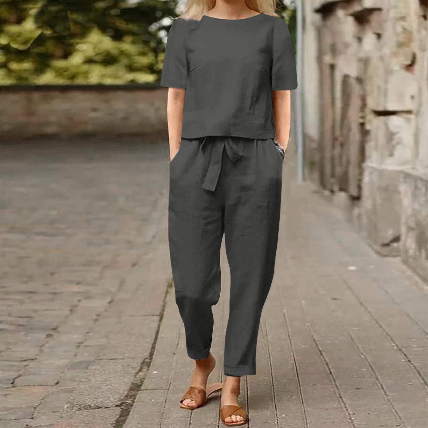 LIVIA LINNEN SET – Vrouwelijke eenvoud, moeiteloze klasse