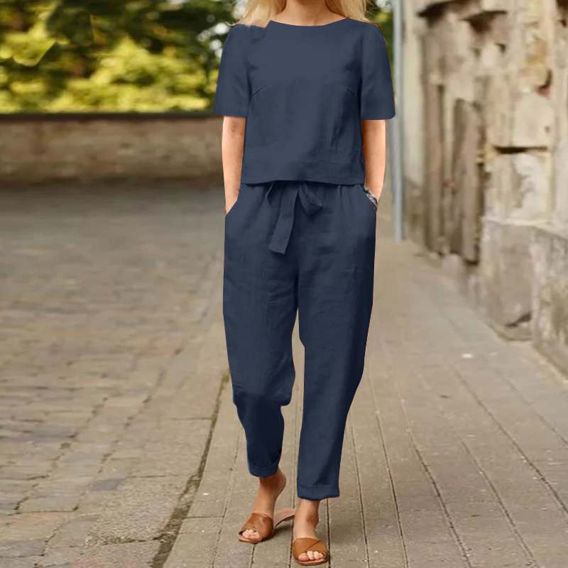LIVIA LINNEN SET – Vrouwelijke eenvoud, moeiteloze klasse