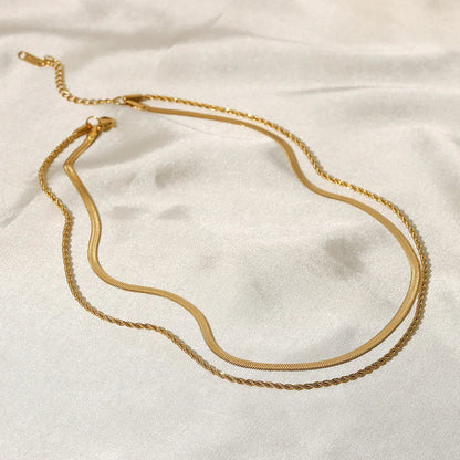 Hailey gelaagde gouden ketting