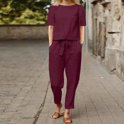 LIVIA LINNEN SET – Vrouwelijke eenvoud, moeiteloze klasse