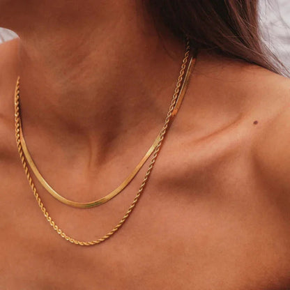 Hailey gelaagde gouden ketting