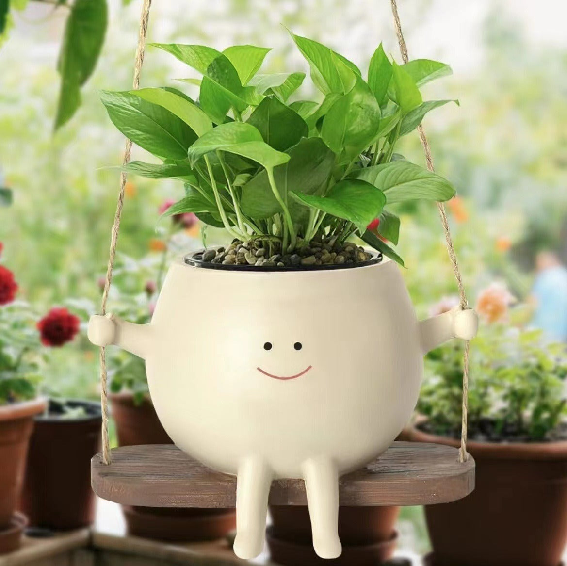 Schommelende Plantenpot
