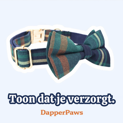 DapperPaws | Hondenhalsband met vlinderdas - Heertje