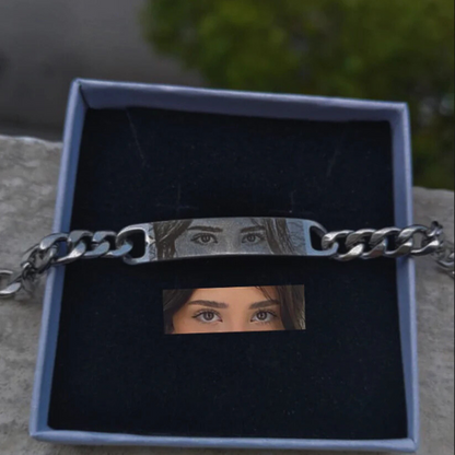 Custom Ogen Gegraveerde Armband