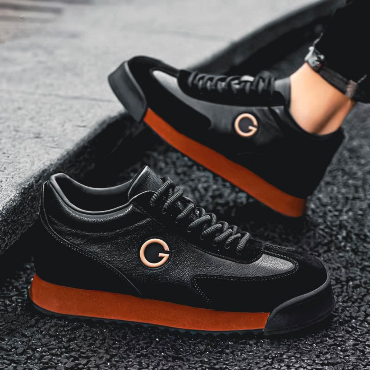 Guerda | Italiaanse Leren Sneakers