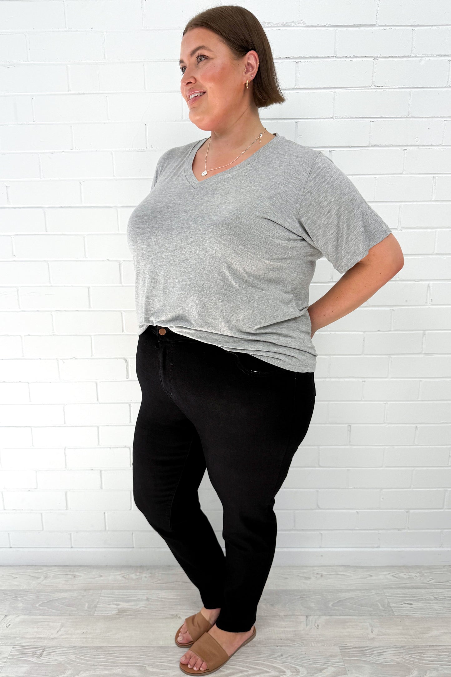DenimEase | High Waist Skinny Jeans