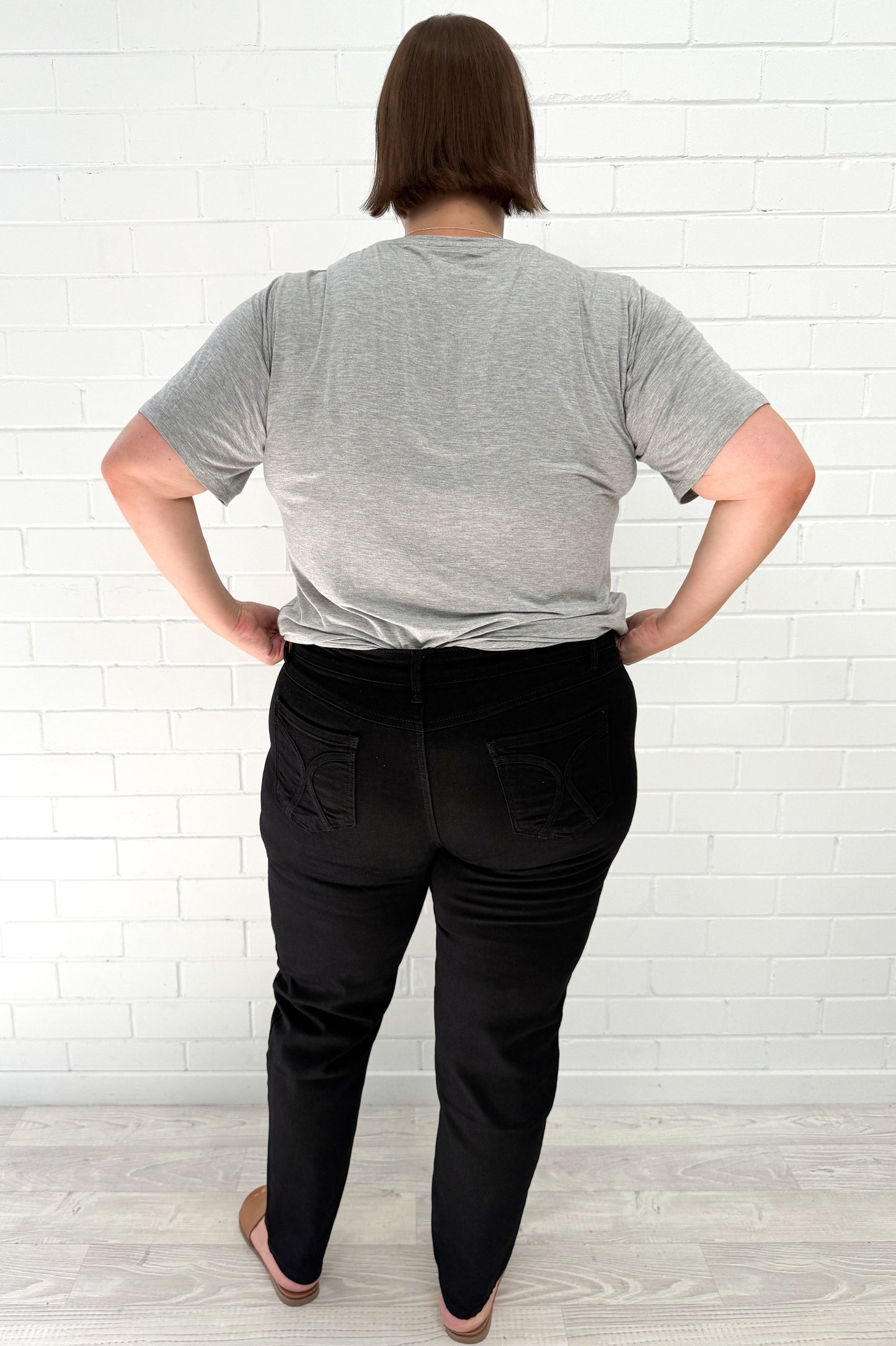 DenimEase | High Waist Skinny Jeans