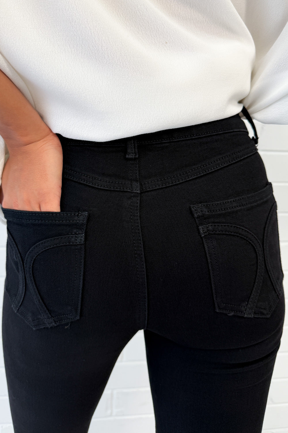 DenimEase | High Waist Skinny Jeans