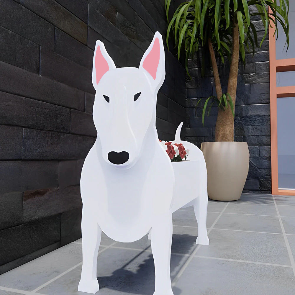 Bloempot - Bullterriër
