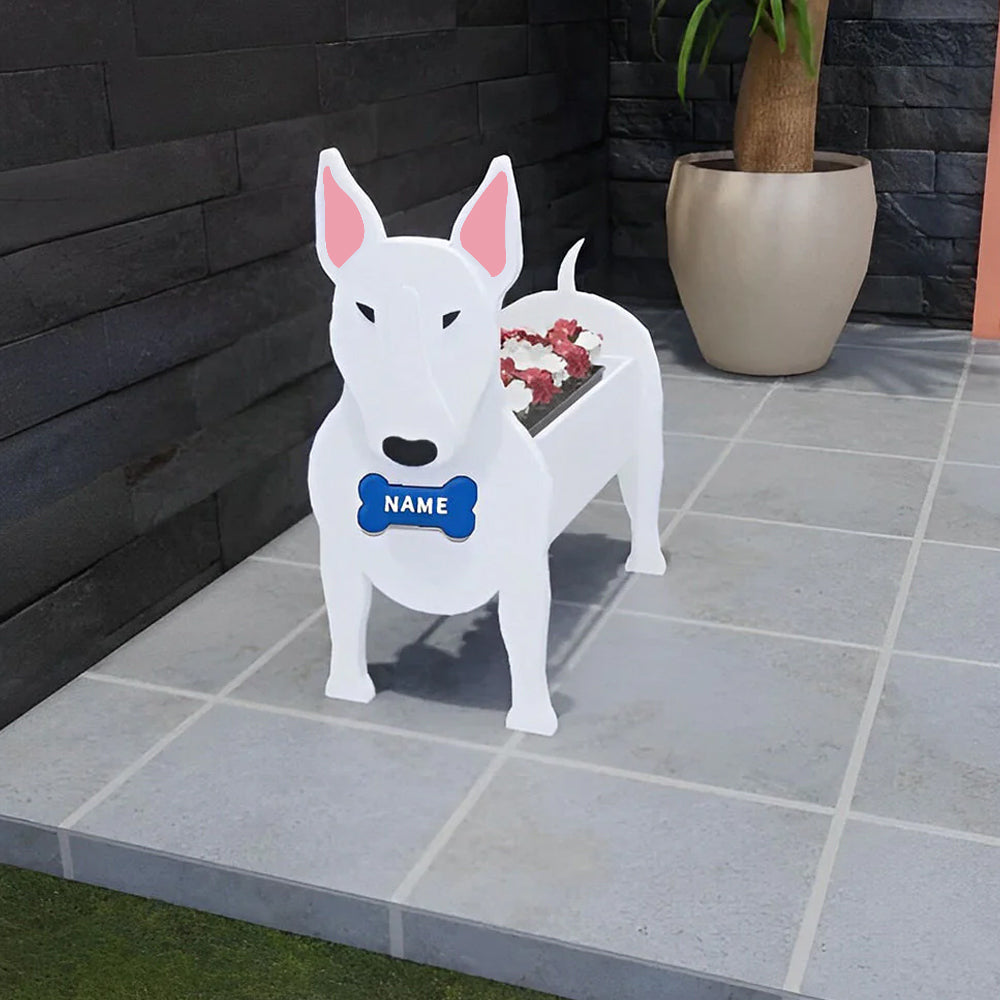 Bloempot - Bullterriër
