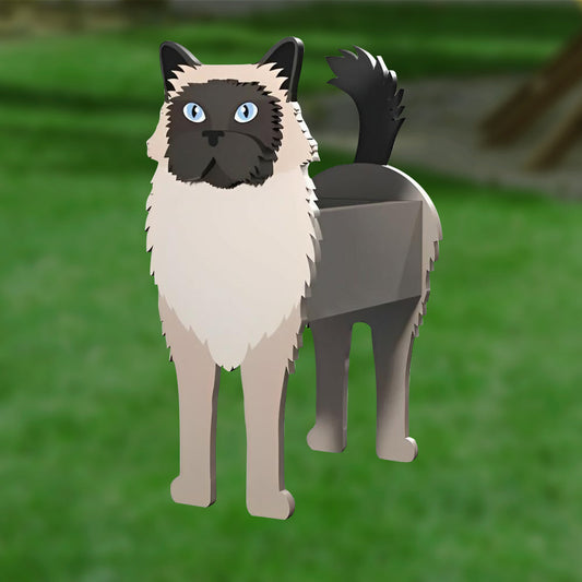 Bloempot - Birmese kat