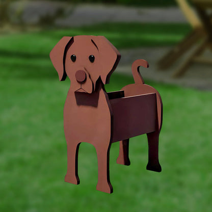 Bloempot - Chocoladebruine labrador