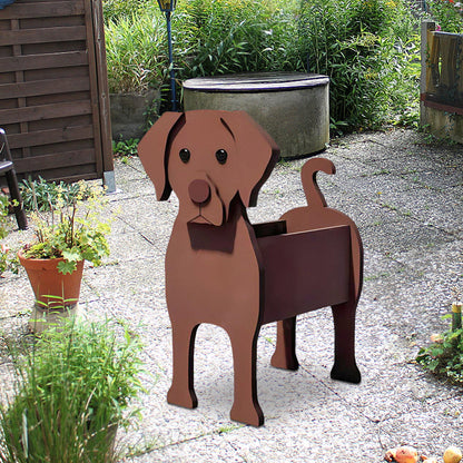 Bloempot - Chocoladebruine labrador