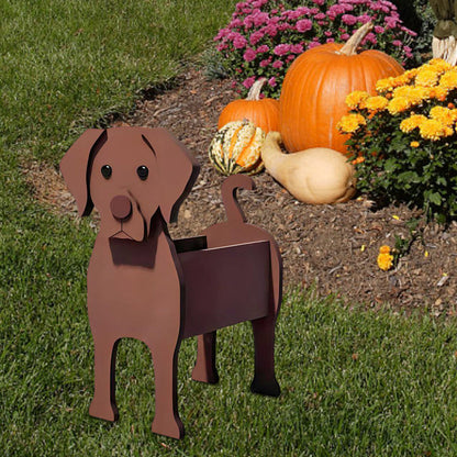 Bloempot - Chocoladebruine labrador