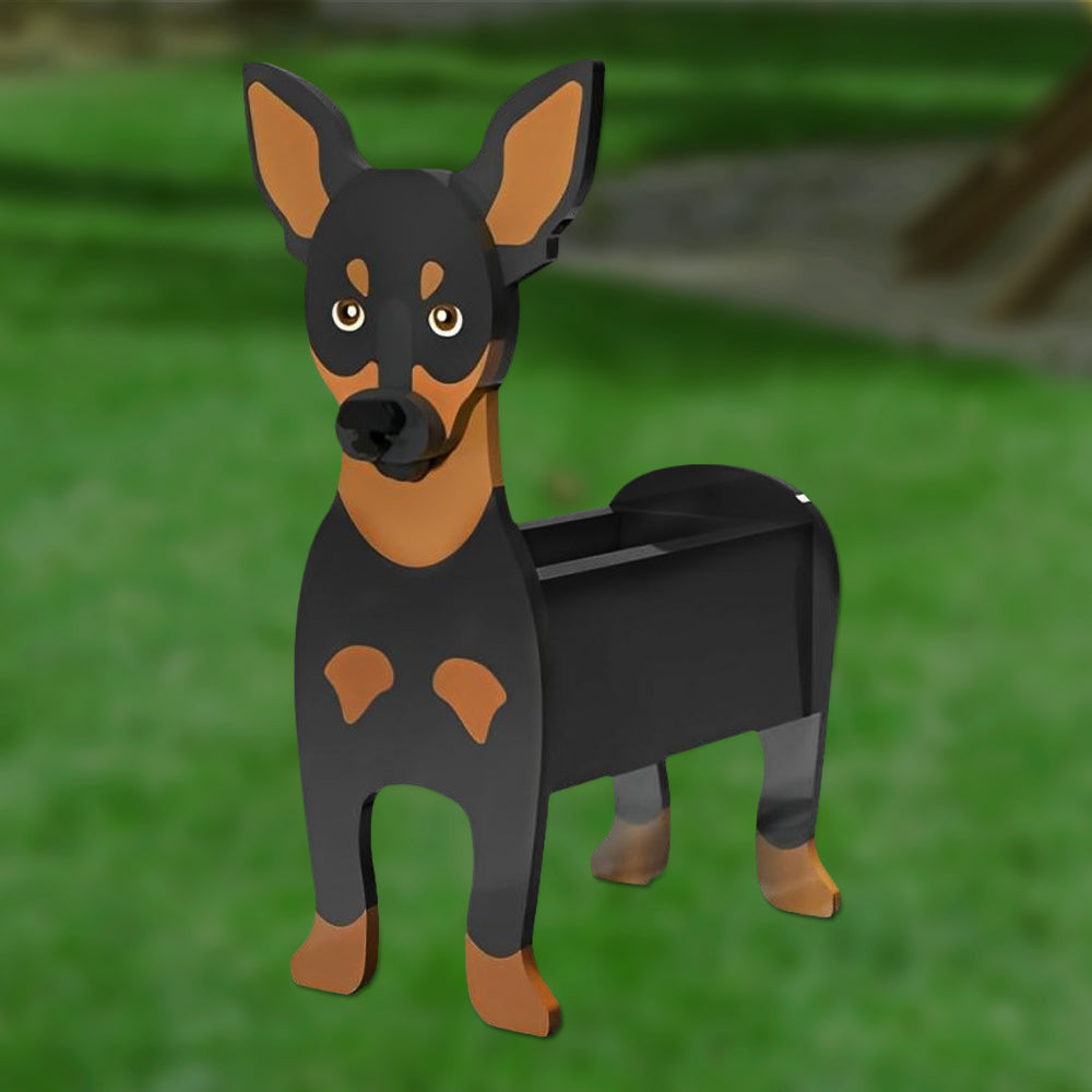 Bloempot - Dwergpinscher