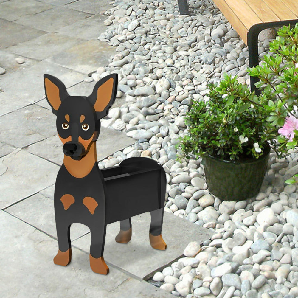 Bloempot - Dwergpinscher