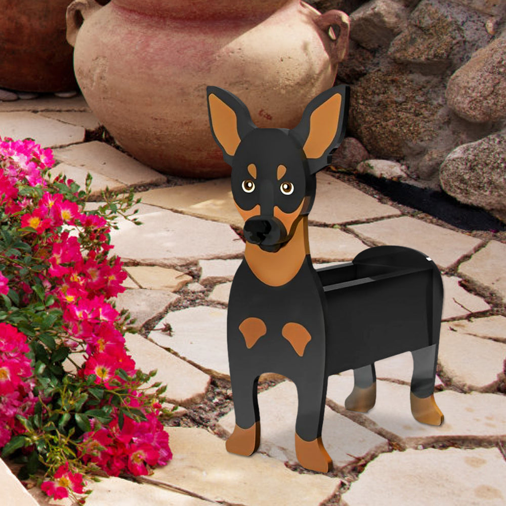 Bloempot - Dwergpinscher