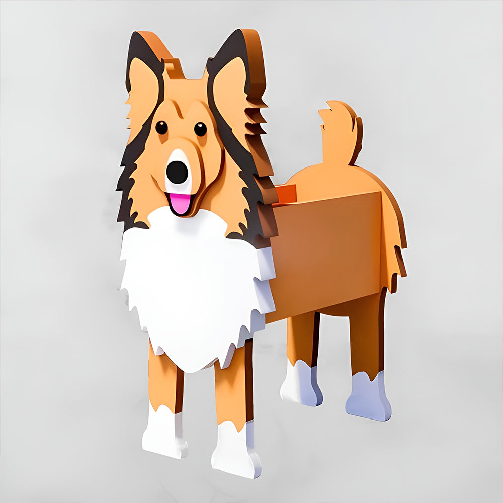 Bloempot - Shetland Sheepdog