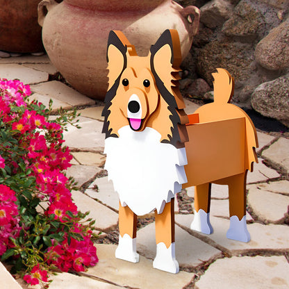 Bloempot - Shetland Sheepdog