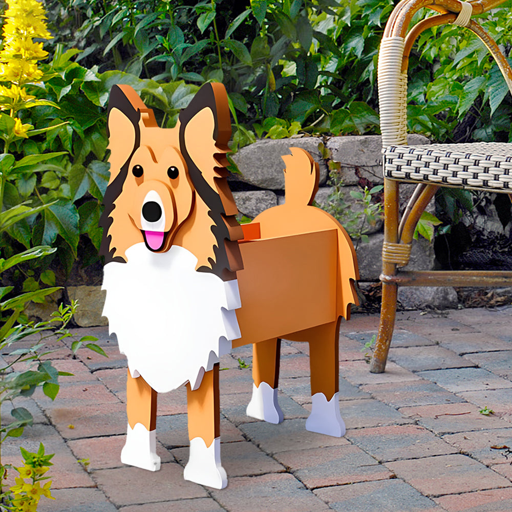 Bloempot - Shetland Sheepdog