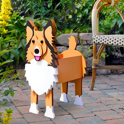 Bloempot - Shetland Sheepdog