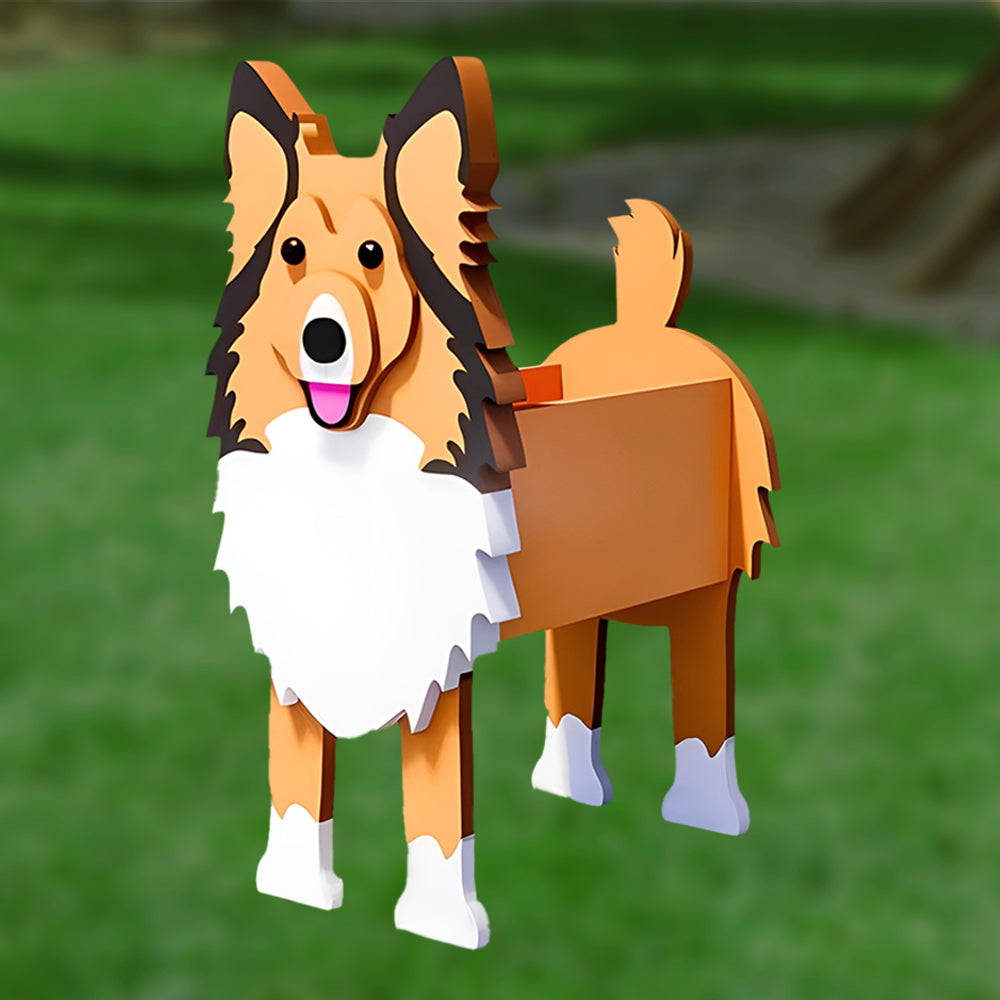 Bloempot - Shetland Sheepdog