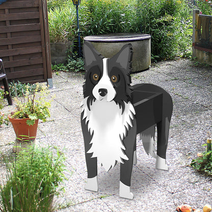 Bloempot - Bordercollie