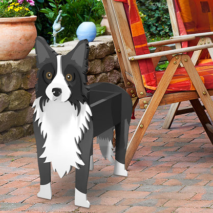 Bloempot - Bordercollie