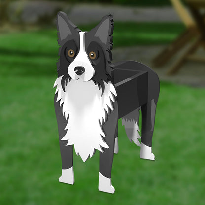 Bloempot - Bordercollie