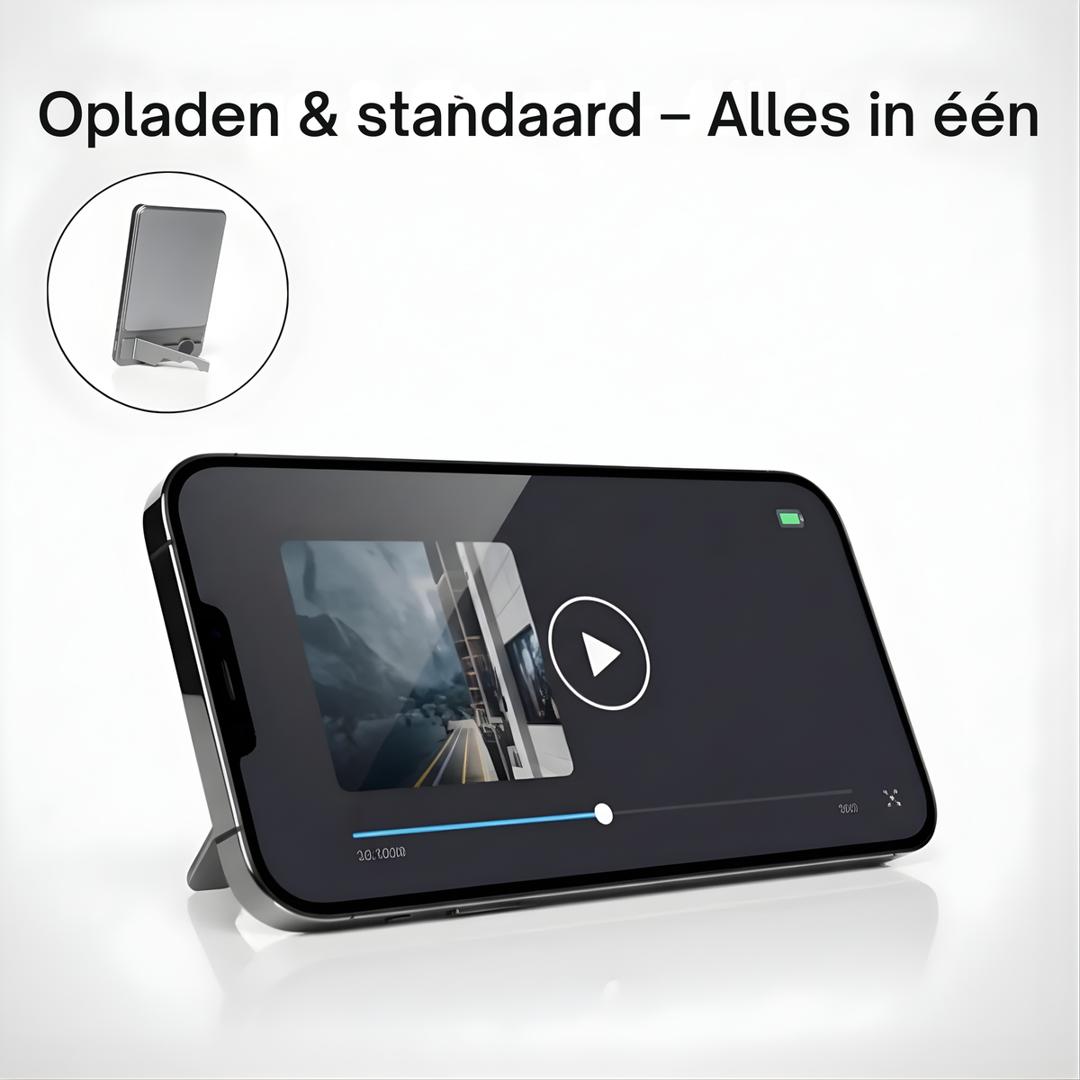 Aeron Magnetische Powerbank | Ultradun Ontwerp met Ingebouwde Stand
