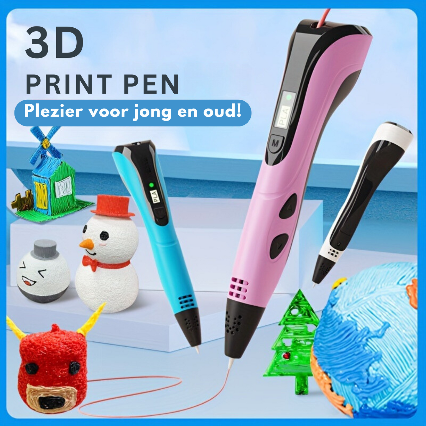 3D Print Pen | Plezier voor jong en oud! | 1+1 Gratis