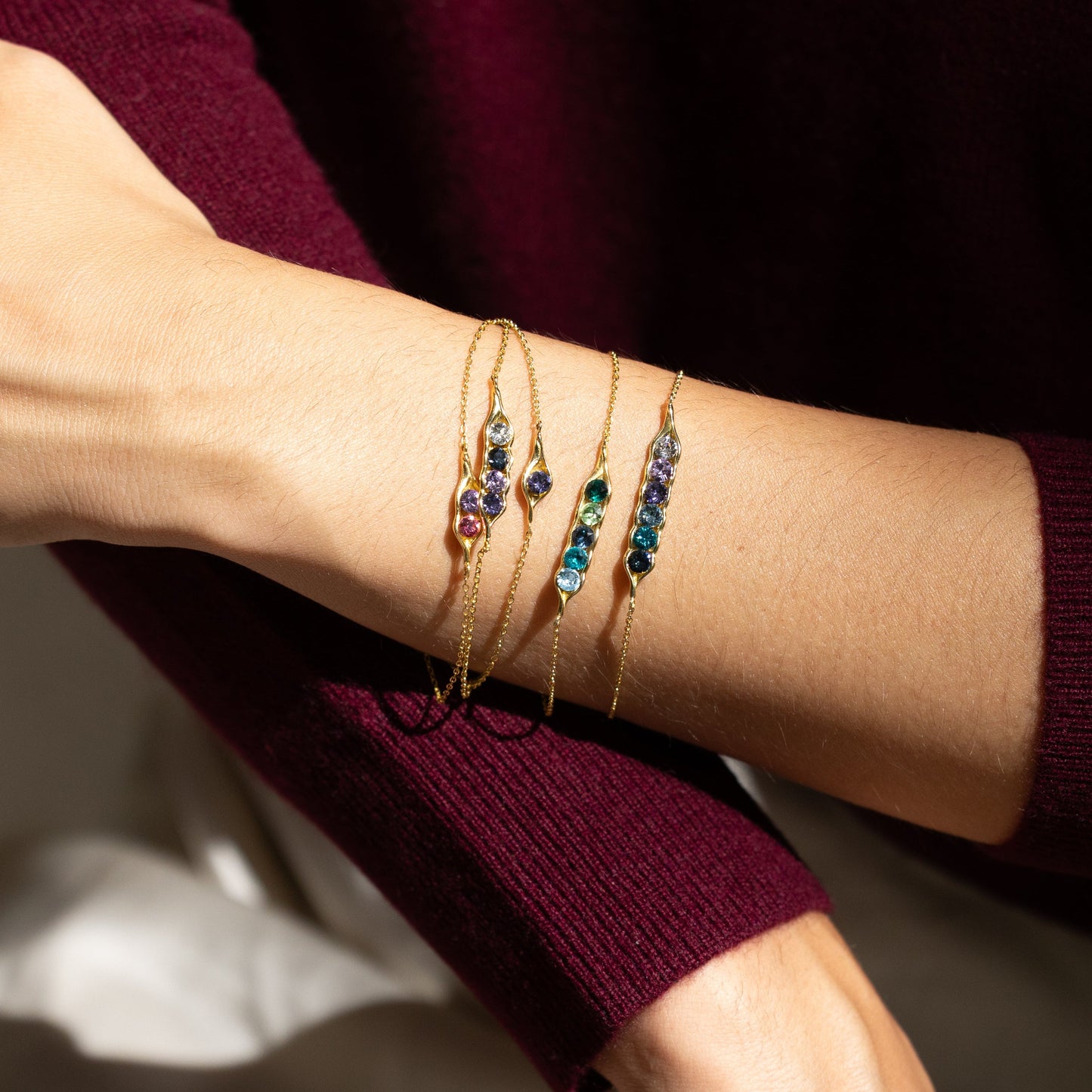 PodGem | Peulvormige geboortesteen-armband