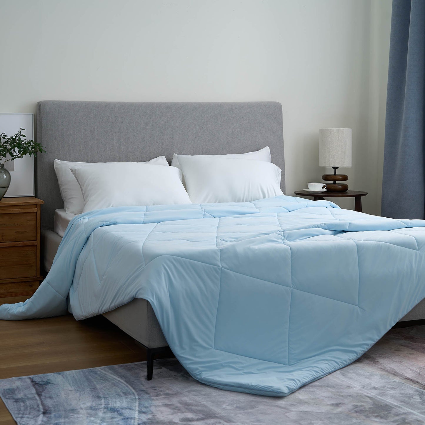 FURRFREE Super Cooling Comforter 2.0 – Geavanceerd koel beddengoed dat geen huisdierhaar vasthoudt; ideaal voor warme slapers en huisdiereigenaren.