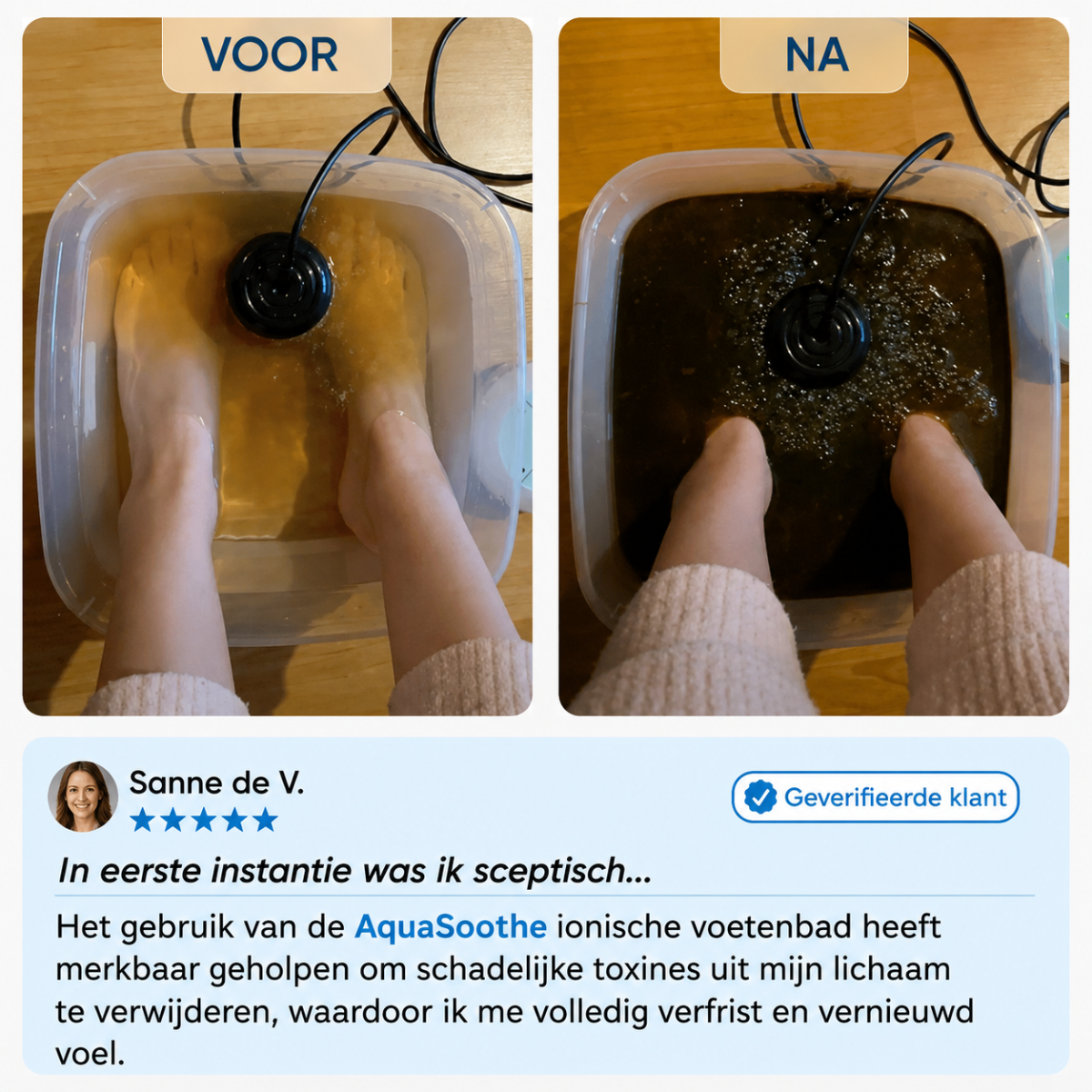 AquaSoothe | Ionisch detox-voetenbad