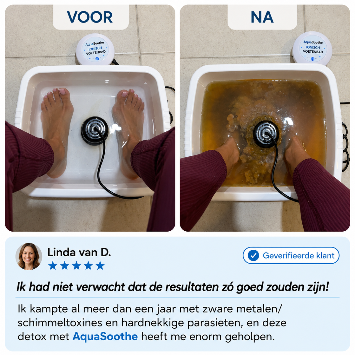 AquaSoothe | Ionisch detox-voetenbad