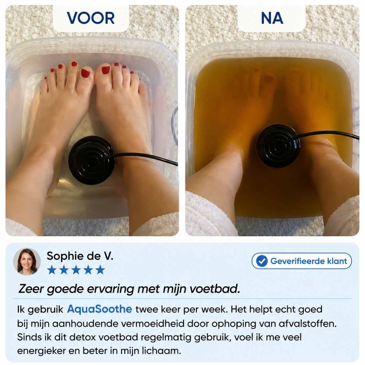 AquaSoothe | Ionisch detox-voetenbad