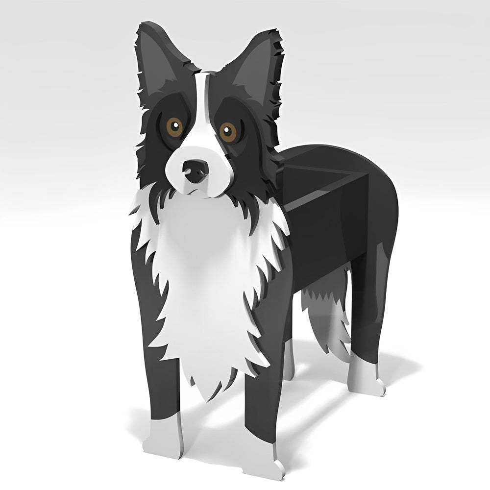 Bloempot - Bordercollie