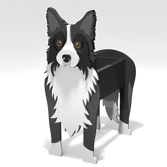 Bloempot - Bordercollie