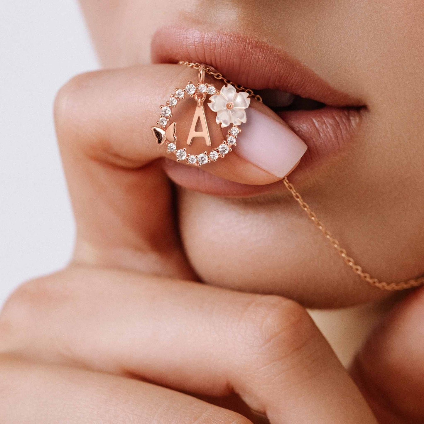 CharmGem | Sierlijke ketting met initiaal