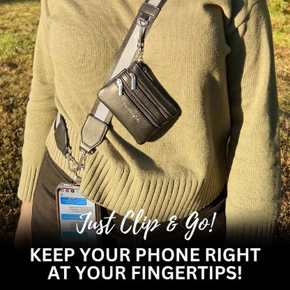 Clip & Go-riem met tasje – Reflecterende collectie