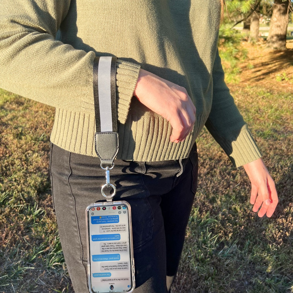 Clip & Go-riem met tasje – Reflecterende collectie