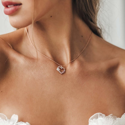 LustraGem | Sierlijke ketting met hartjeshanger