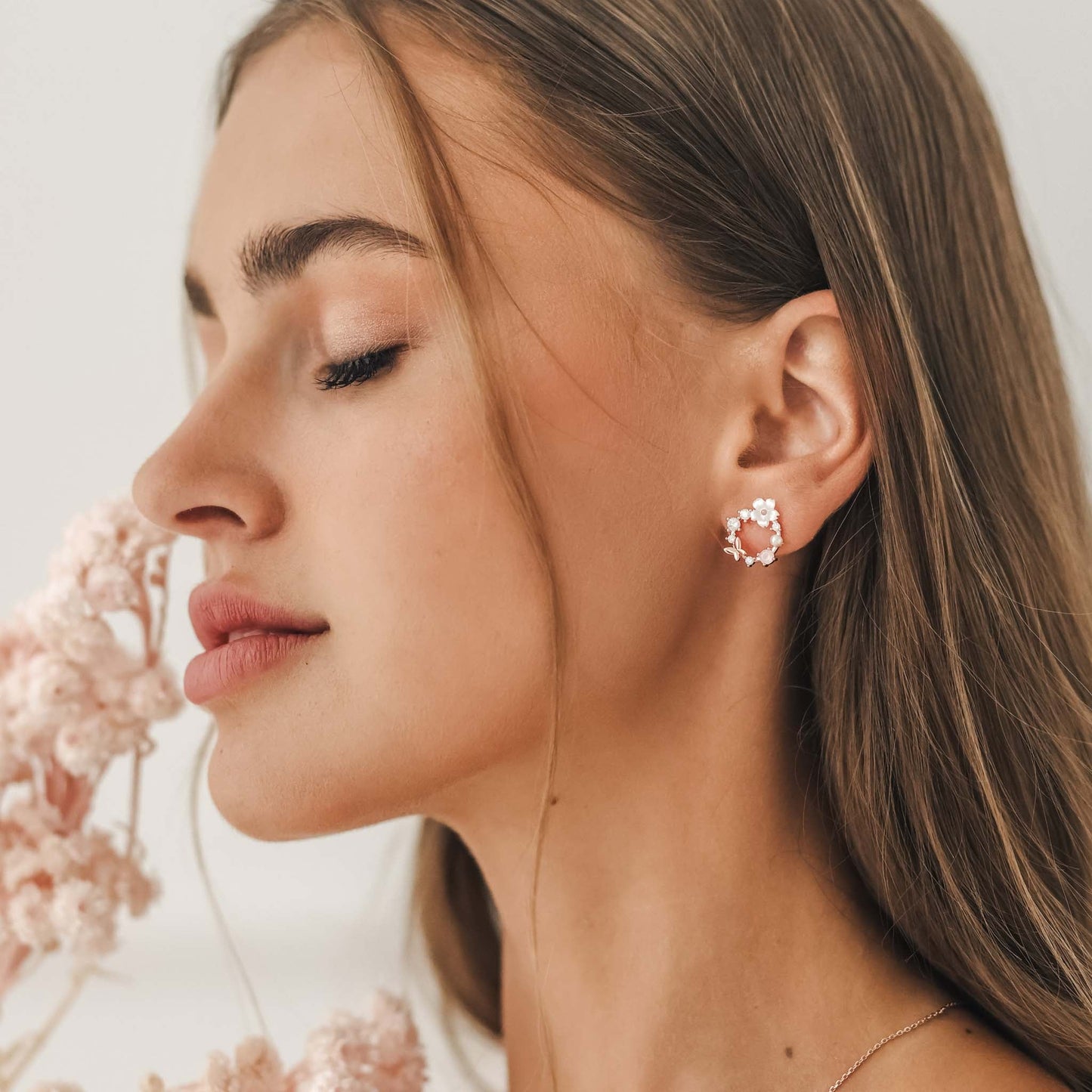 BlossGem | Sierlijke Oorbellen met lentebloemen